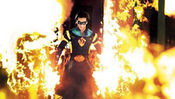 Tiger Shroff does fire stunt in A Flying Jatt