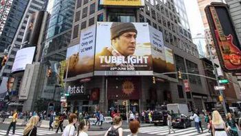 Tubelight poster finds its way on Times Square Street
