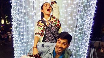 Varun and Alia celebrated Diwali on the sets of Badrinath Ki Dulhania