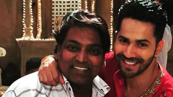 Varun Dhawan snapped with Ganesh Acharya on the sets of Badrinath Ki Dulhania