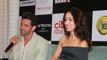 View Pics: Hrithik Roshan & Yami Gautam starrer Kaabil Dubai Promotions!