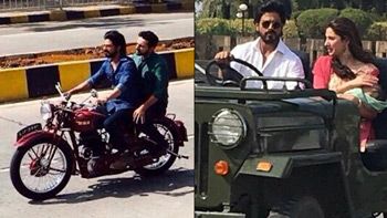 View Pics: Shah Rukh Khan and Mahira Khan Captured While Shooting For Raees!