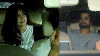 Virat Kohli, Anushka Sharma clicked at special screening of Sultan