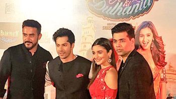 Watch Video & Pics: Badrinath Ki Dulhania Trailer Launch Ft. Alia, Varun & Karan Johar!