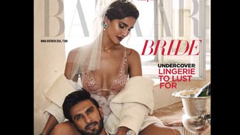 Watch Video: Ranveer & Vaani Sizzle on the Harper's Bazaar Bride Cover