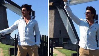 Watch video: Shah Rukh Khan does Chaiyya Chaiyya with the wind!