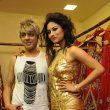 Sara Khan and Mouni Roy at the launch of new Festive Season Collection by designer Rohit Verma