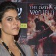 Bollywood celebrities Kajol and Shekhar Kapur at the launch of Anish Tripathis book THE OATH OF THE VAYUPUTRAS at the Crossword Store
