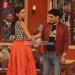 Deepika Padukone & Ranveer Singh promote film 'RAM-LEELA' on Comedy Nights with Kapil sets