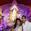Kajol & Rani Mukherjee at North Bombay Sarbojanin Durga Puja celebrations