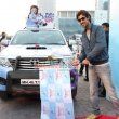 Elli Avram, Kunal Kapoor, Manish Paul, Ashmit Patel at the LAVASA WOMEN'S DRIVE 2014 flag off