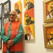 Zeenat Aman and Rati Agnihotri at Raosaheb Gurav's 'Dhangar' themed painting exhibition 'Subraan'