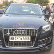 Varun Dhawan snapped with his Audi Q7 car during 'MAIN TERA HERO' promotions