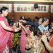 Tanisha Mukherjee and Sharbani Mukherjee attend North Bombay Sarbojanin Durga Pooja Pandal
