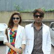 Sejal Sharma, Kunal Ganjawala, Deepansh Garg at promotional song recording of film 'Game Paisa Ladki'