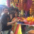 Mahakshay aka Mimoh and Evelyn Sharma snapped at Siddhivinayak Temple