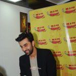 Ranbir Kapoor with RJ Prackriti at film 'Bombay Velvet' promotions at Radio Mirchi FM Studios