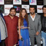 Ajaz Khan and Sara Khan at the launch of film 'The Cinema Hall'