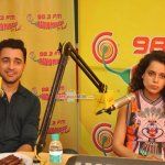 Kangana Ranaut and Imran Khan at Radio Mirchi studio to promote their film 'Katti Batti'