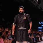 Amy Jackson and Rana Daggubati walk the ramp for designer Anushree Reddy show at Lakme Fashion Week Winter Festive 2015