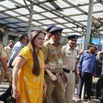 Jaya Prada snapped at Siddhivinayak Temple