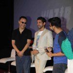 Amitabh Bachchan, Farhan Akhtar, Vidhu Vinod Chopra, Bejoy Nambiar at film 'Wazir' Teaser Trailer Launch