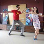 Amisha Patel learns Western Dance from Sandip Soparrkar in Mumbai