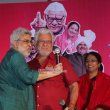Om Puri, Annu Kapoor, Seema Biswas, Satish Kaushik at the trailer Launch of film 'Jai Ho! Democracy'
