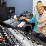 Sonu Nigam and Music Director Khayyam at film 'Gulam Bandhu' Song Recording