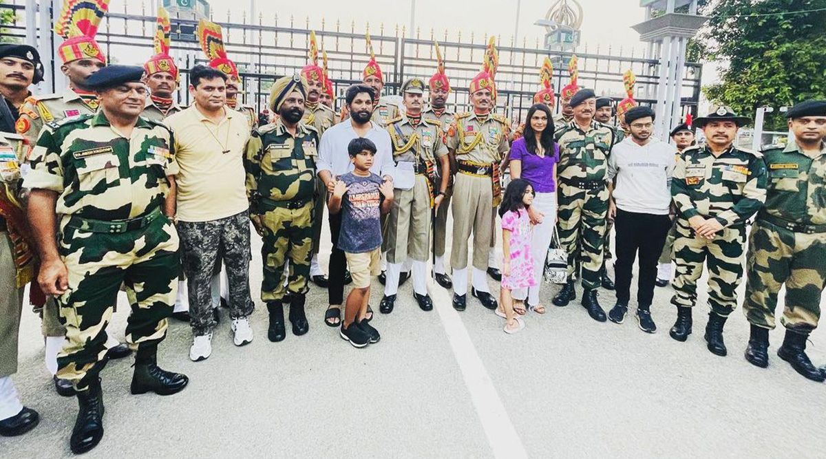 Allu Arjun and his family visit Wagah Border