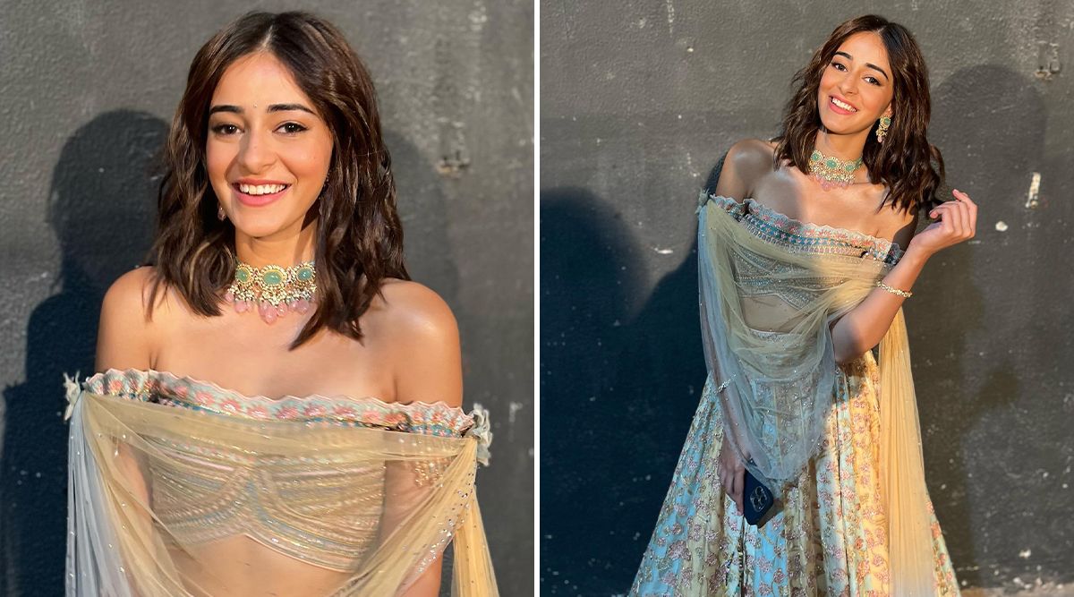 Ananya Panday looks regal and gorgeous in a Tarun Tahiliani lehenga; a perfect fit for wedding season