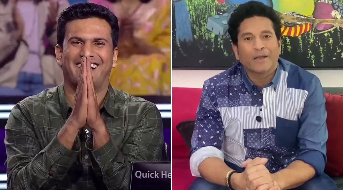 KBC 14: a dream come true for Animesh Hajare for his wish to meet Master Blaster Sachin Tendulkar