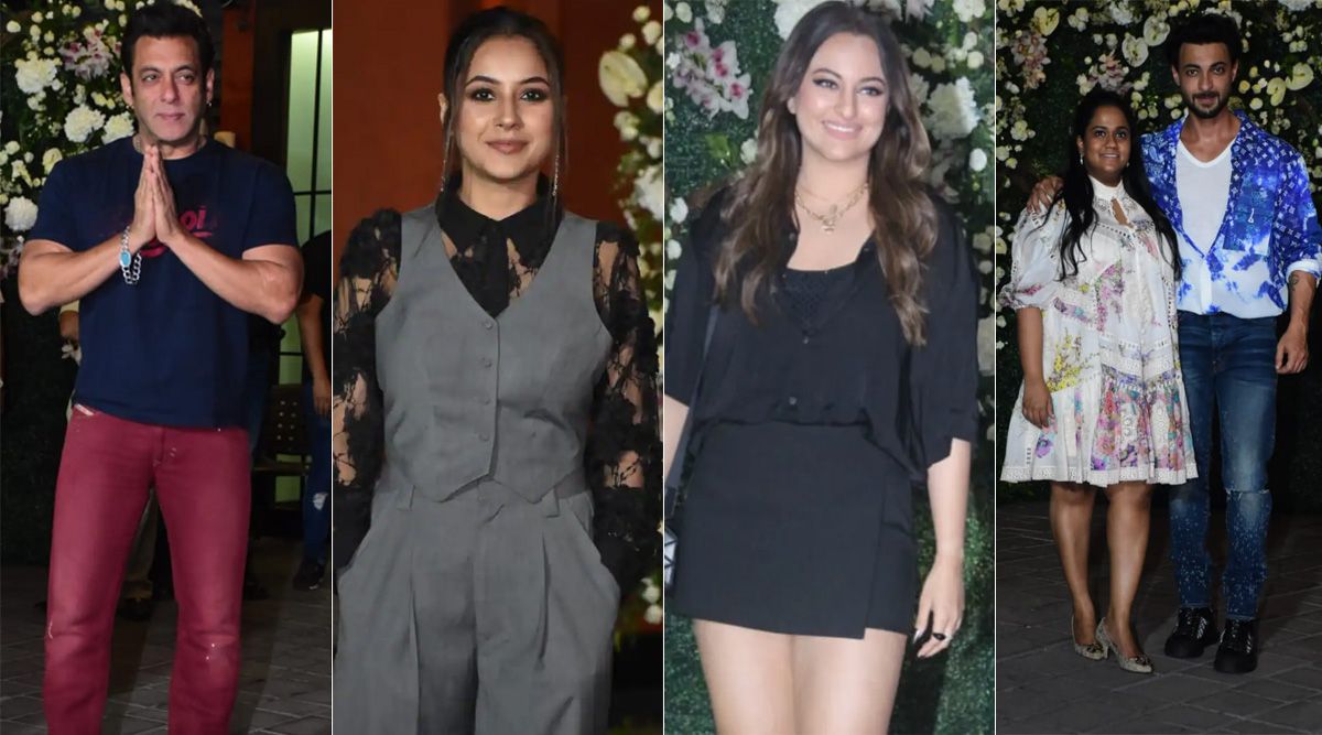 Salman Khan, Shehnaaz Gill, Palak Tiwari, and Sonakshi arrived in style for Aayush Sharma’s pre-birthday bash