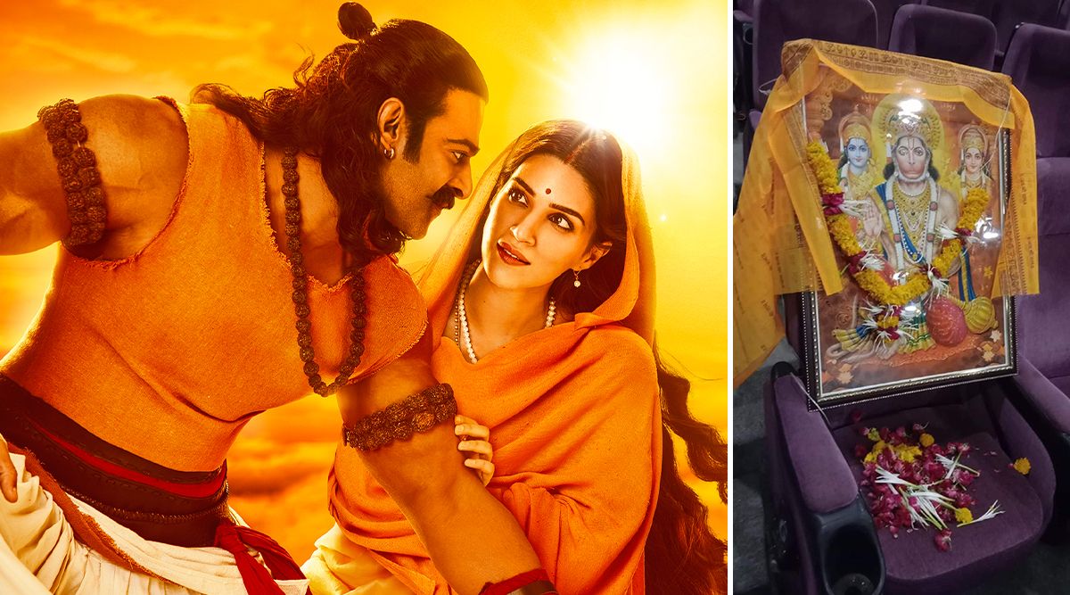 Adipurush: Prabhas, Kriti Sanon Starrer Film’s First Picture and Video Of Lord Hanuman's Seat Goes Viral On Release Day (View Pic)