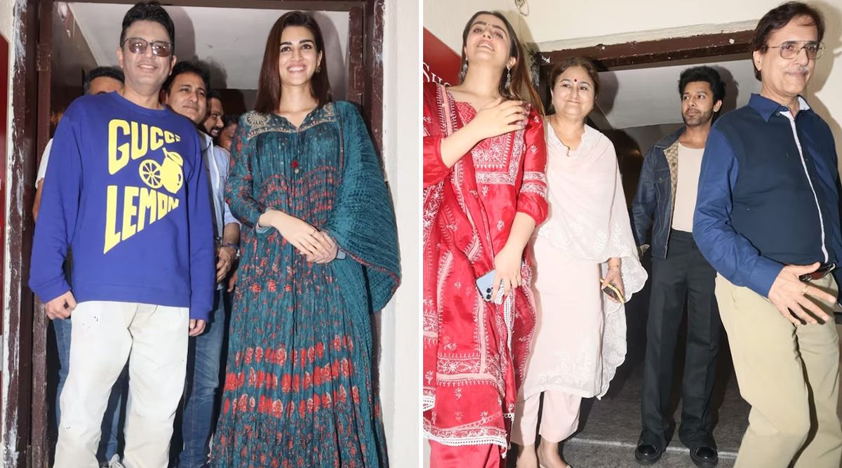 Adipurush Screening: Kriti Sanon, Om Raut, Nupur Sanon, Stebin Ben And Others Attend The Event (View Pics)