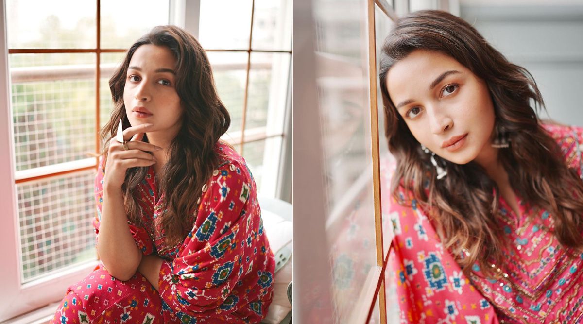 Alia Bhatt is a treat to the eyes as she flaunts her pregnancy glow in Pink Sonam Luthria kaftan set