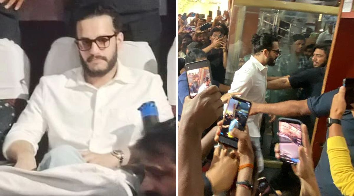 Agent: Akhil Akkineni Visits Hyderabad Theatre, Humongous Fans Gather Outside To Celebrate The Actor's Success! (Watch Video)