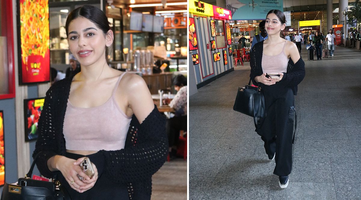 Alaya Furniturewala Seen At Airport Arrival