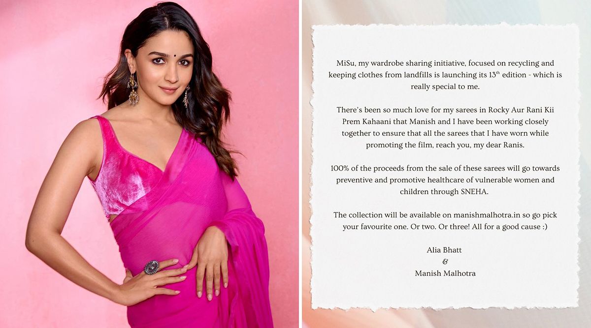 Rocky Aur Rani Kii Prem Kahaani: Alia Bhatt ANNOUCES Her Promotional Event Sarees Are Available For Purchase On THIS Website!