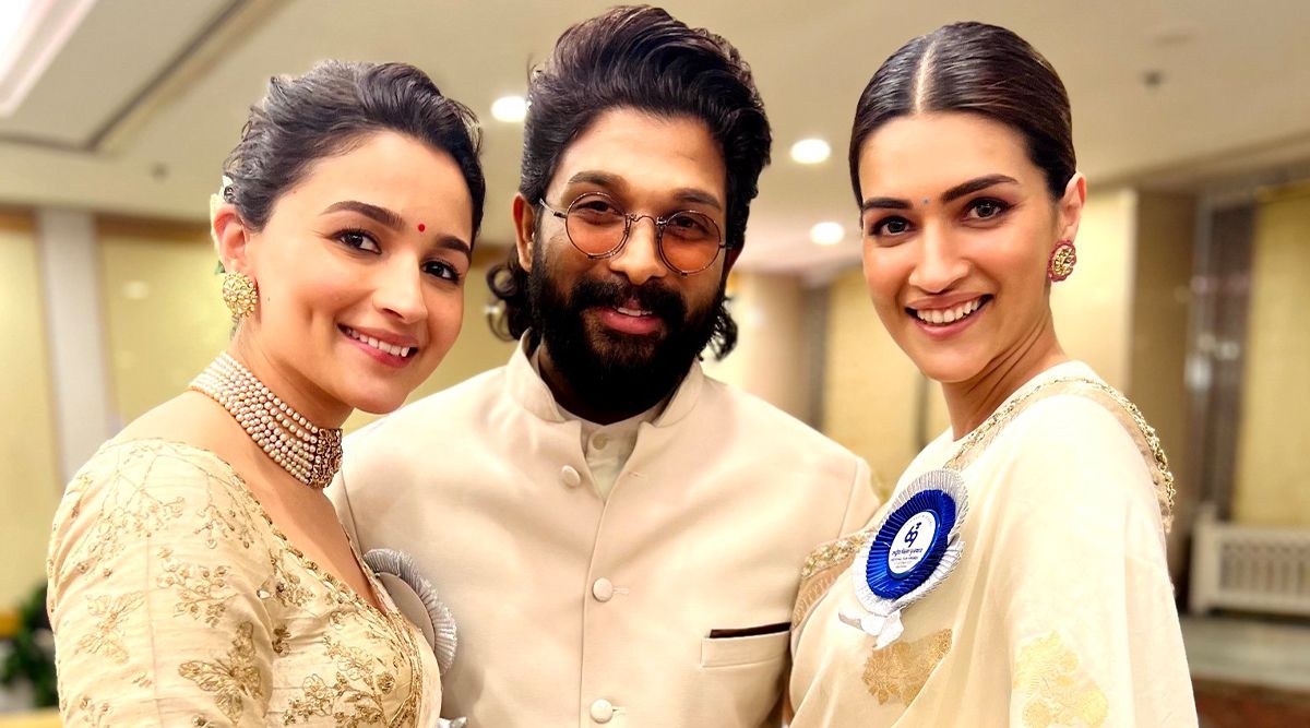 National Film Awards ’23: Allu Arjun, Kriti Sanon And Alia Bhatt’s Picture Is Winning The Internet Today! (View Pic)