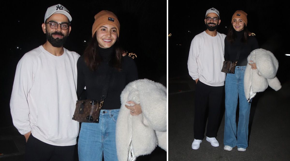 Photos: Anushka Sharma and hubby Virat Kohli arrive at the airport