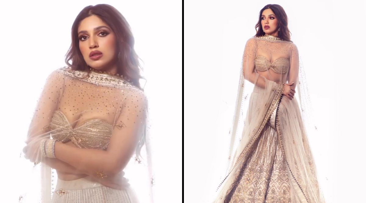 Bhumi Pednekar emanates swan-like grace in this white lehenga ensemble; see pics