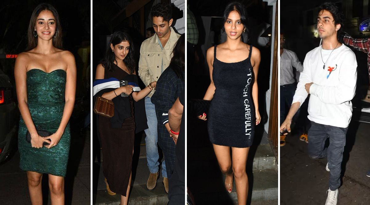 GLAM ALERT! Ananya Panday, Agastya Nanda, Suhana, and Aryan Khan arrived in style for SRK’s close friend Kajal Ananda’s birthday bash