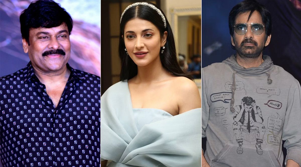 Megastar Chiranjeevi, Ravi Teja, and Shruti Haasan start filming for the long schedule of Chiru 154 in Hyderabad