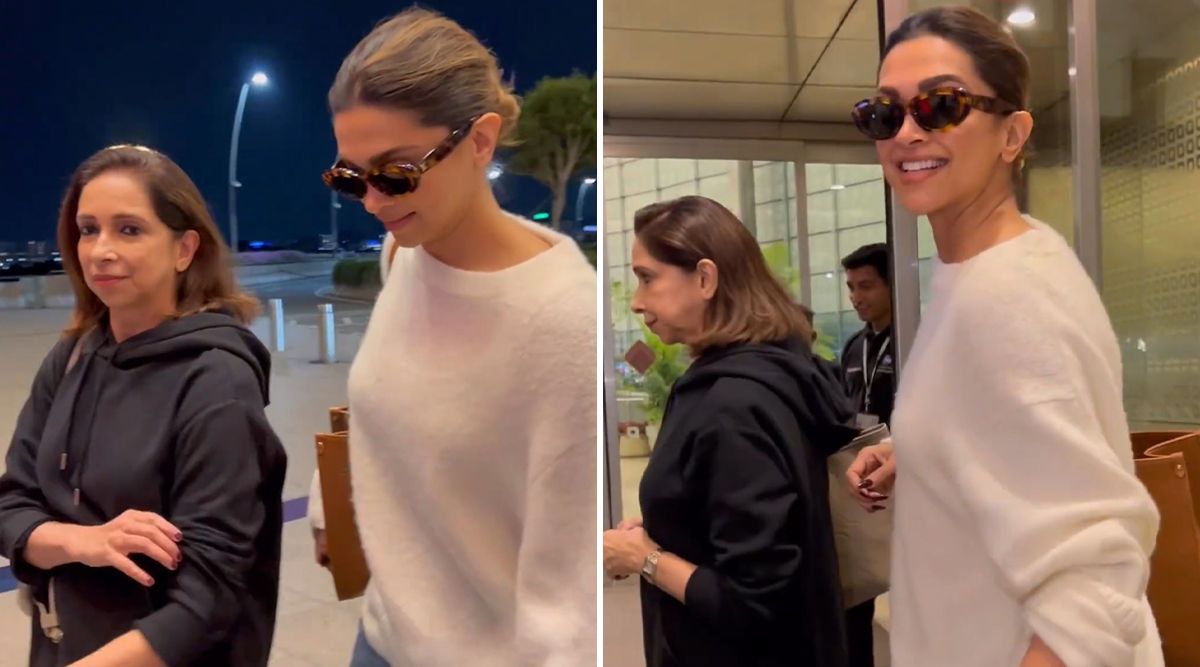 Deepika Padukone's Glamorous Airport Arrival With Mom Ujjala Padukone, Watch!