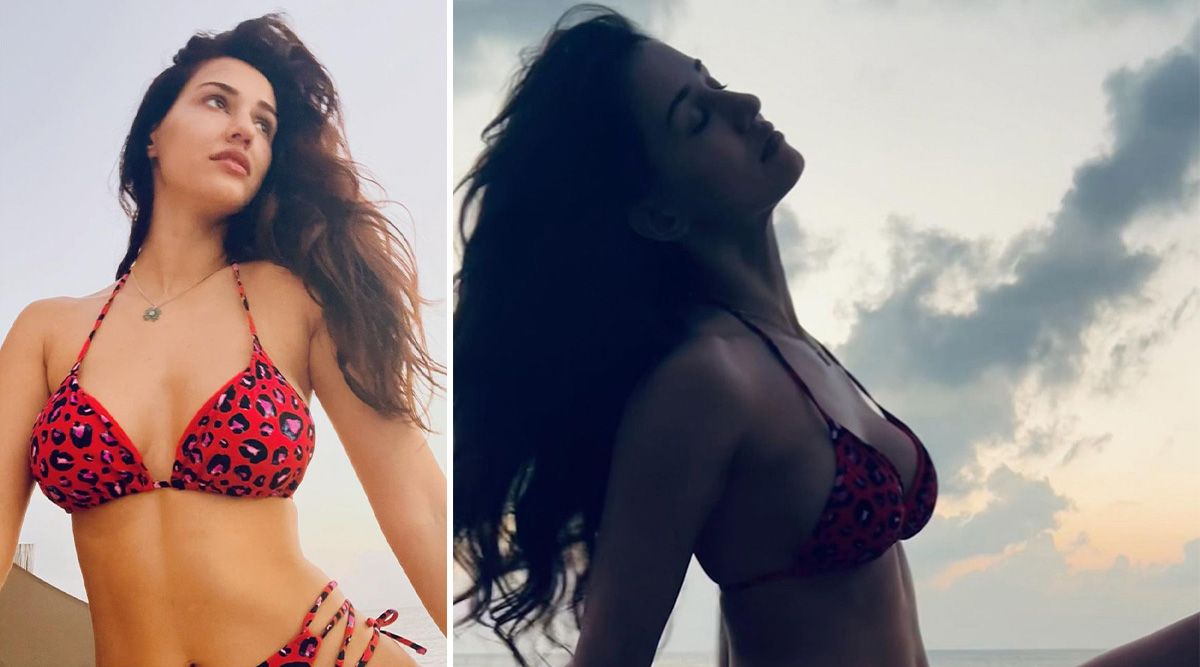 Disha Patani in a printed red bikini will set your screens on fire!