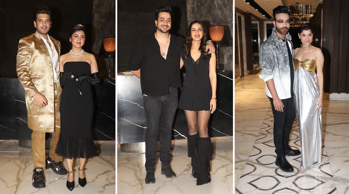 Many celebrities attended the Ankita Lokhande and Vicky Jain Halloween party, including Karan Kundrra, Tejaswi Prakash, Aly Goni, Jasmin Bhasin, Surbhi Jyoti, and others.