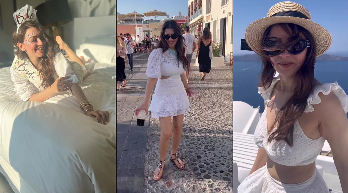 Hansika Motwani's bachelorette in Greece, here is a glimpse of her fun and joyful moments