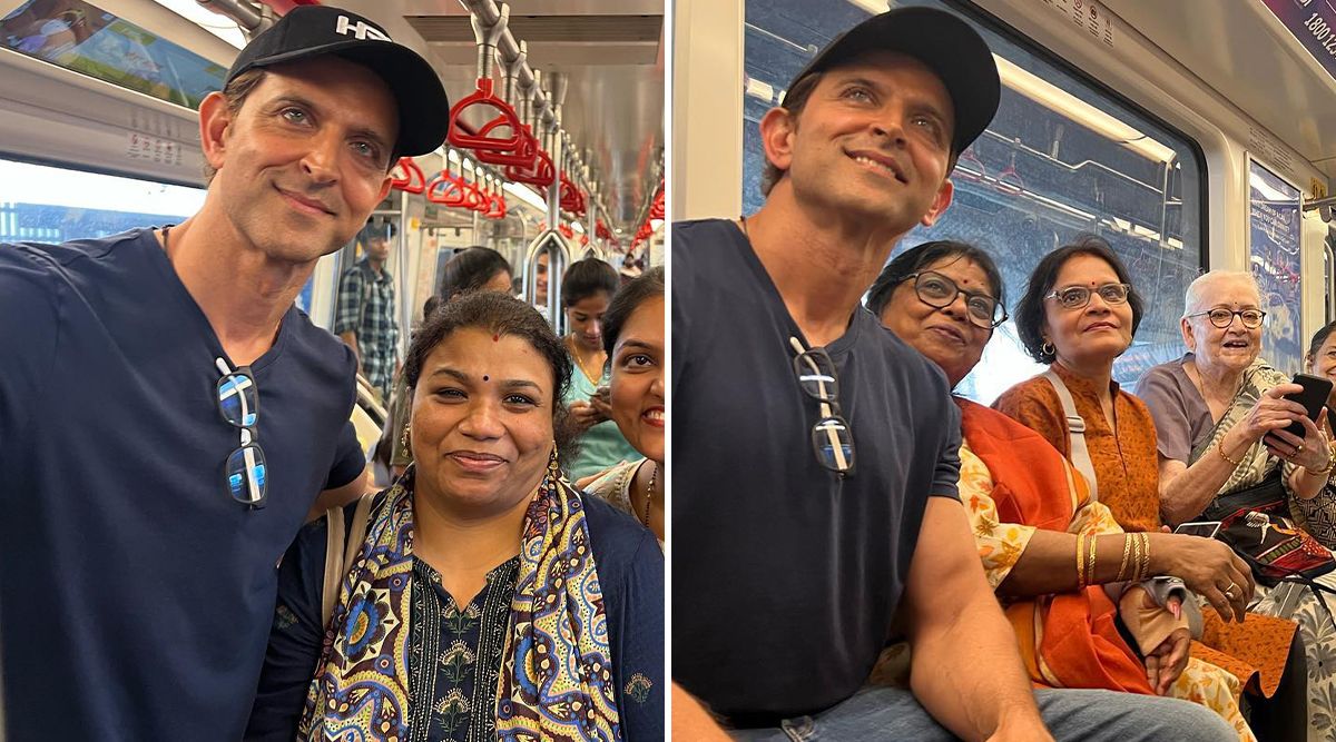 Hrithik Roshan Ditches Traffic Woes, Takes Metro For Shoot; Saba Azad's Reaction Sparks Buzz! (View Pics)