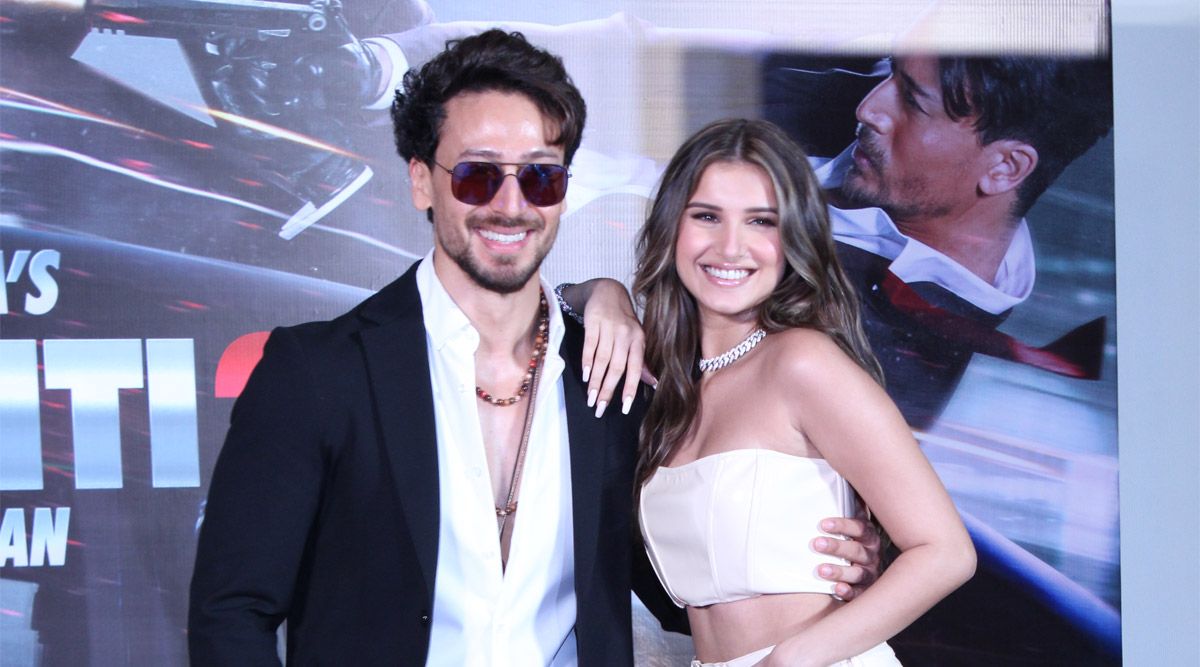 Tiger Shroff and Tara Sutaria at song launch of Heropanti 2